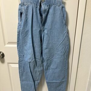 Light Blue High Waisted Balloon Jeans